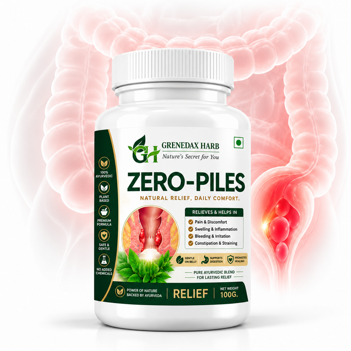 ZERO-PILES Ayurvedic Relief | Supports Relief from Pain, Bleeding & Swelling