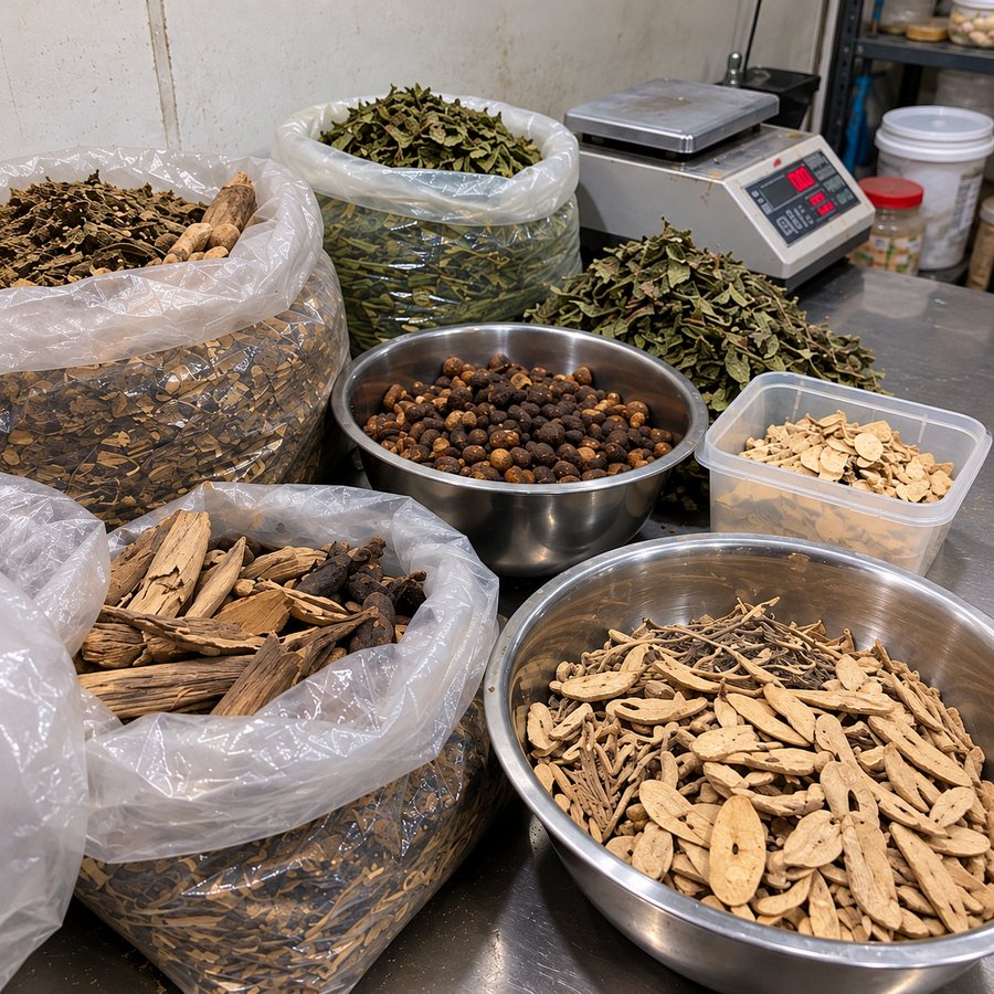 Grenedax Herb - Raw Botanical Sourcing and Weighing